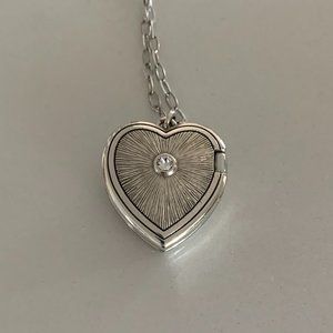 Brighton Call to Love Silver Heart  Locket